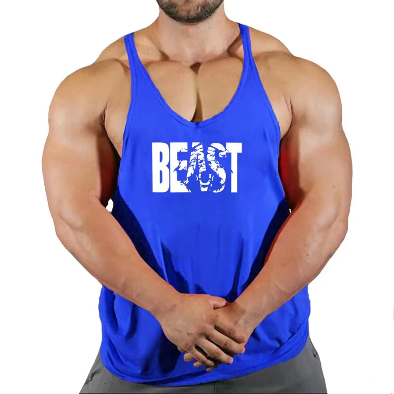 Gym Tank Top Men Fitness Clothing Mens Bodybuilding Tank Tops Summer Gym Clothing for Male Sleeveless Vest Shirts