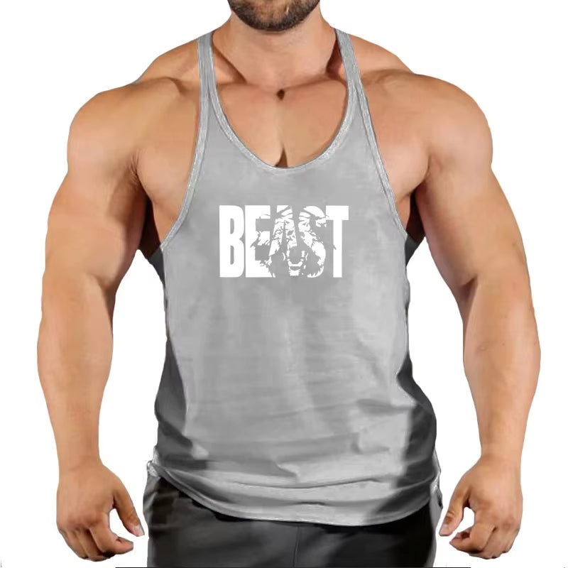 Gym Tank Top Men Fitness Clothing Mens Bodybuilding Tank Tops Summer Gym Clothing for Male Sleeveless Vest Shirts